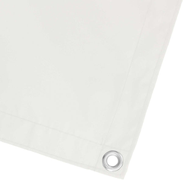 Balkonsichtschutz Weiß Oxford-Stoff 100x600cm