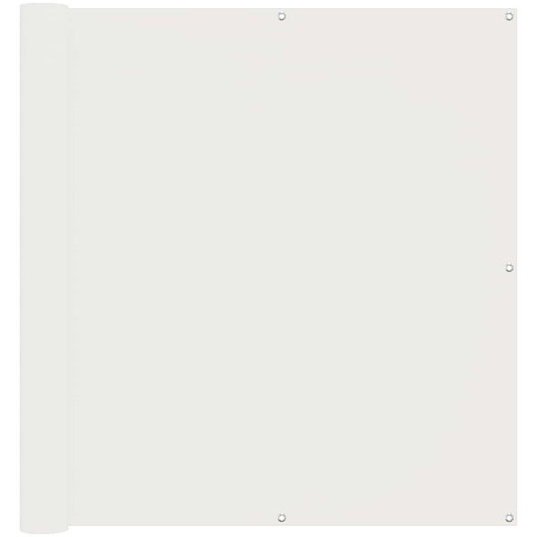 Balkonsichtschutz Weiß 110x200cm Oxford-Gewebe