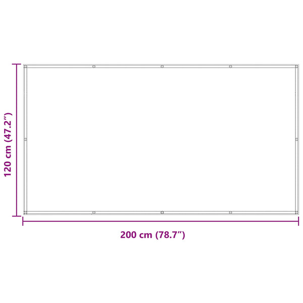 vidaXL Brise-vue de balcon Blanc 120 x 200 cm