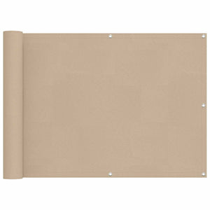 vidaXL Balcony Privacy Screen Beige 75 x 200 cm