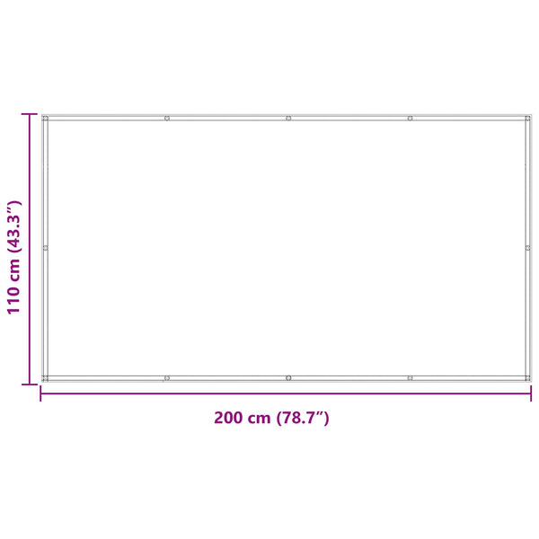 Beige Balkonsichtschutz 110 x 200 cm