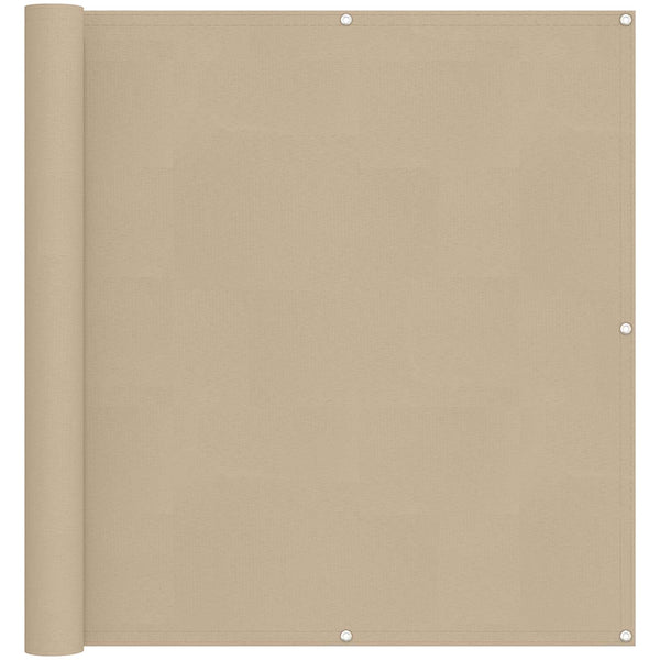 Beige Balkonsichtschutz 110 x 500 cm