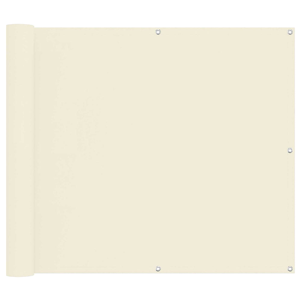Balkonsichtschutz Creme 100x800 cm Oxford-Stoff