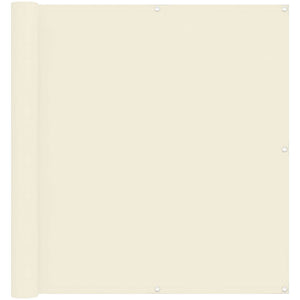 Balkonsichtschutz Creme Oxford-Stoff 110x500 cm