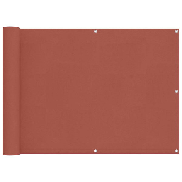 vidaXL Balcony Privacy Screen Terracotta 75 x 200 cm