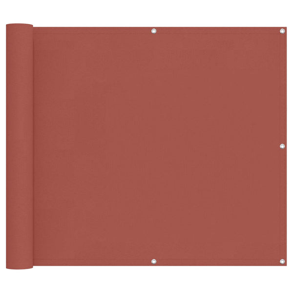 Balkonsichtschutz Terrakotta 100x200cm Oxford-Stoff