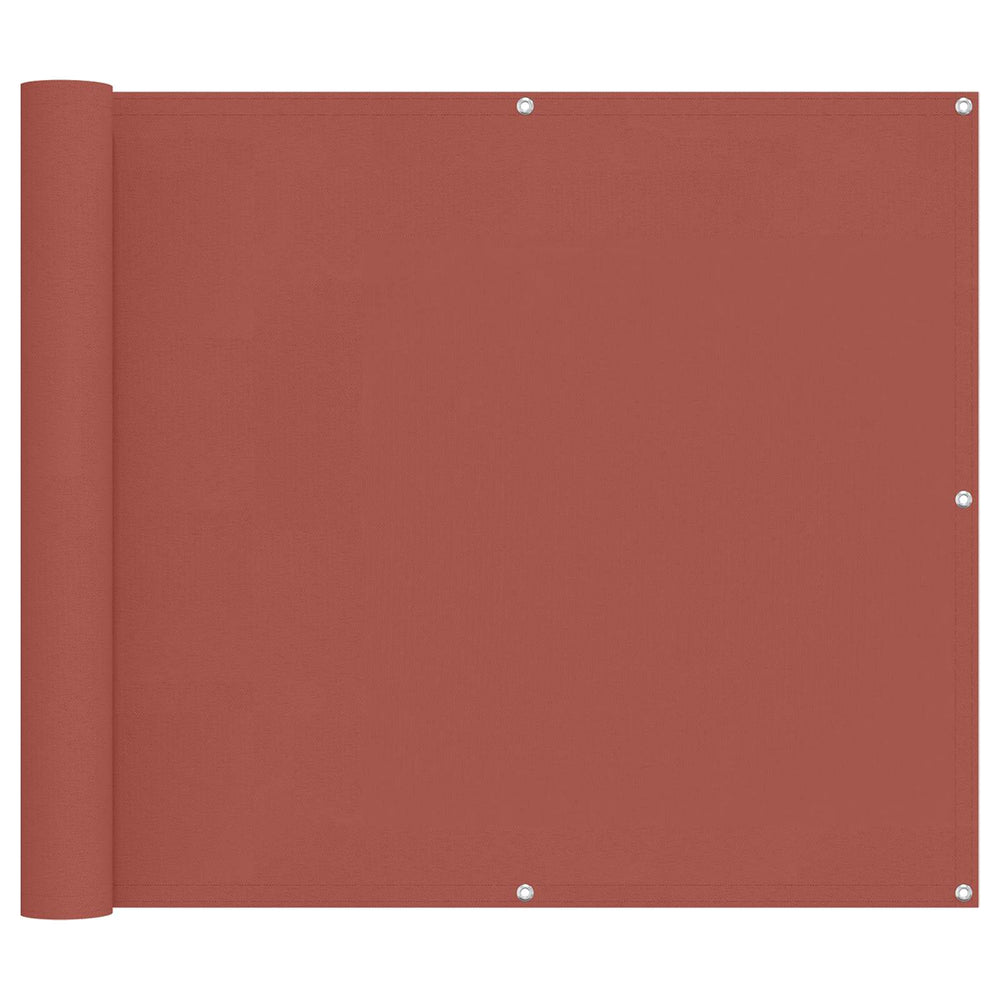 Balkonsichtschutz Terrakotta Oxford-Stoff 100x500cm