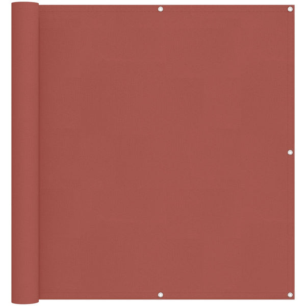 Balkonsichtschutz Terrakotta Oxford-Stoff 110x400cm