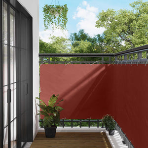 Balkonsichtschutz Terrakotta 110x700cm Oxford-Gewebe