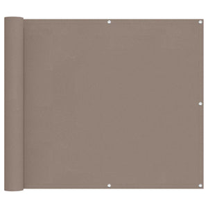 Taupe Balkonsichtschutz 100x200cm Oxford-Gewebe