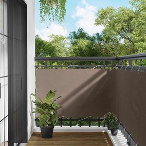 Balkonsichtschutz Taupe Oxford-Stoff 100x700cm