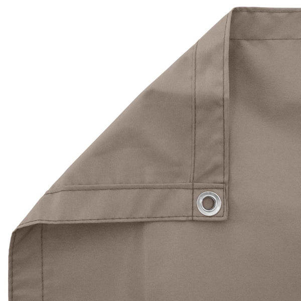 Balkonsichtschutz Taupe Oxford-Stoff 100x800cm