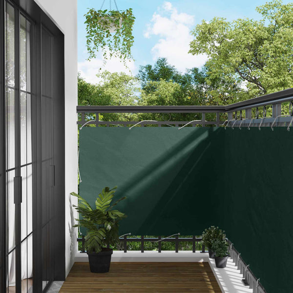Balkonsichtschutz Dunkelgrün 110x300cm Oxford-Gewebe