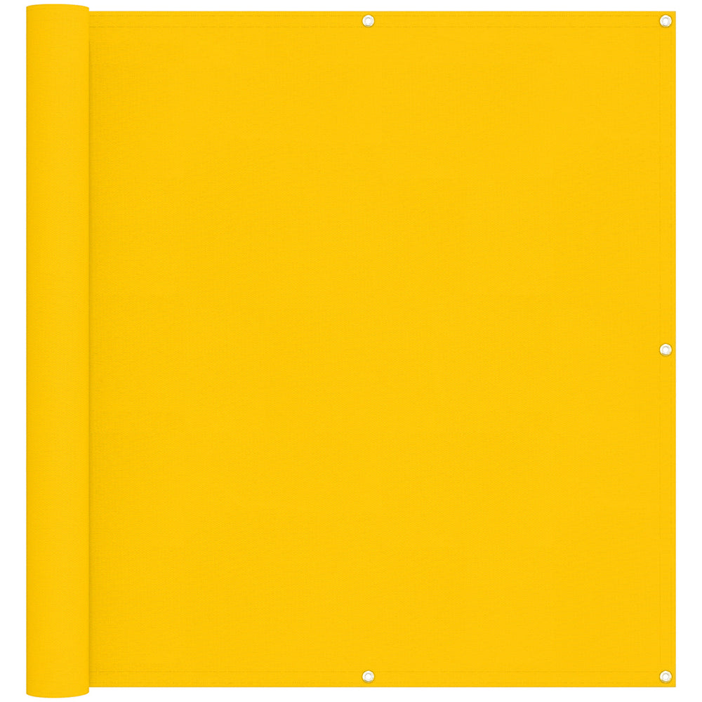 Gelber Balkonsichtschutz 110x500cm Oxford-Gewebe