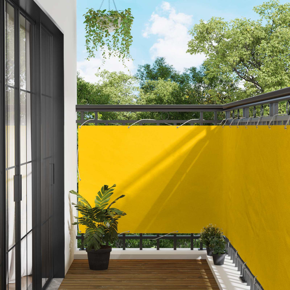 Gelber Balkonsichtschutz 110 x 600 cm