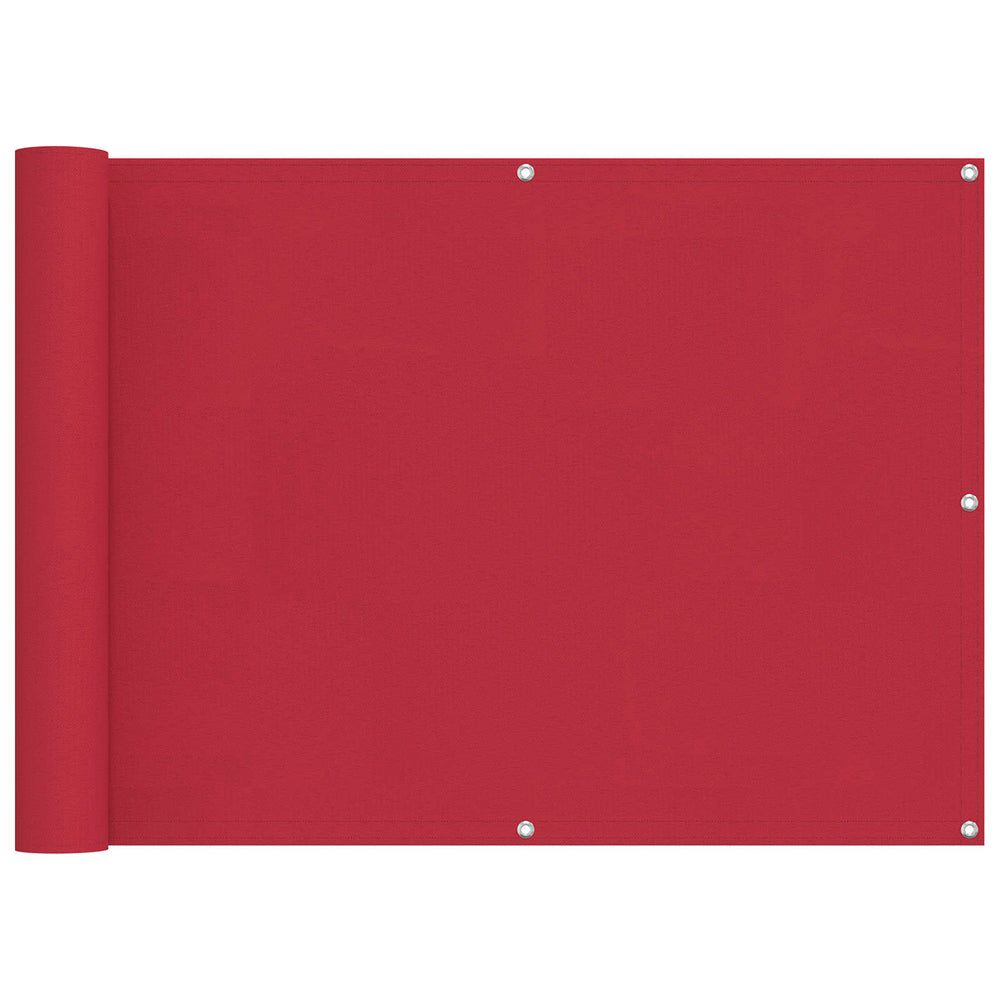 Roter Balkonsichtschutz 75 x 200 cm