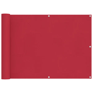 Roter Balkonsichtschutz 75 x 200 cm