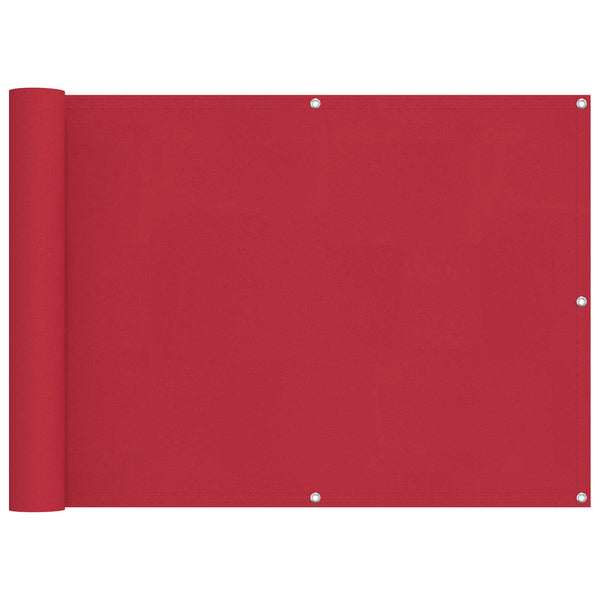 Roter Balkonsichtschutz 75 x 200 cm