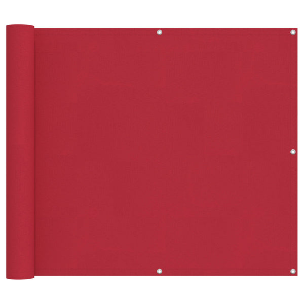 Roter Balkonsichtschutz 100x200 cm