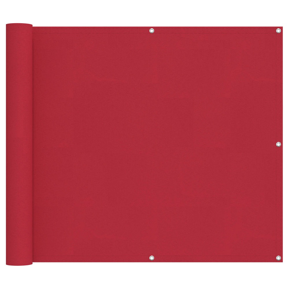 Balkonsichtschutz Rot 100x700cm Oxford Stoff