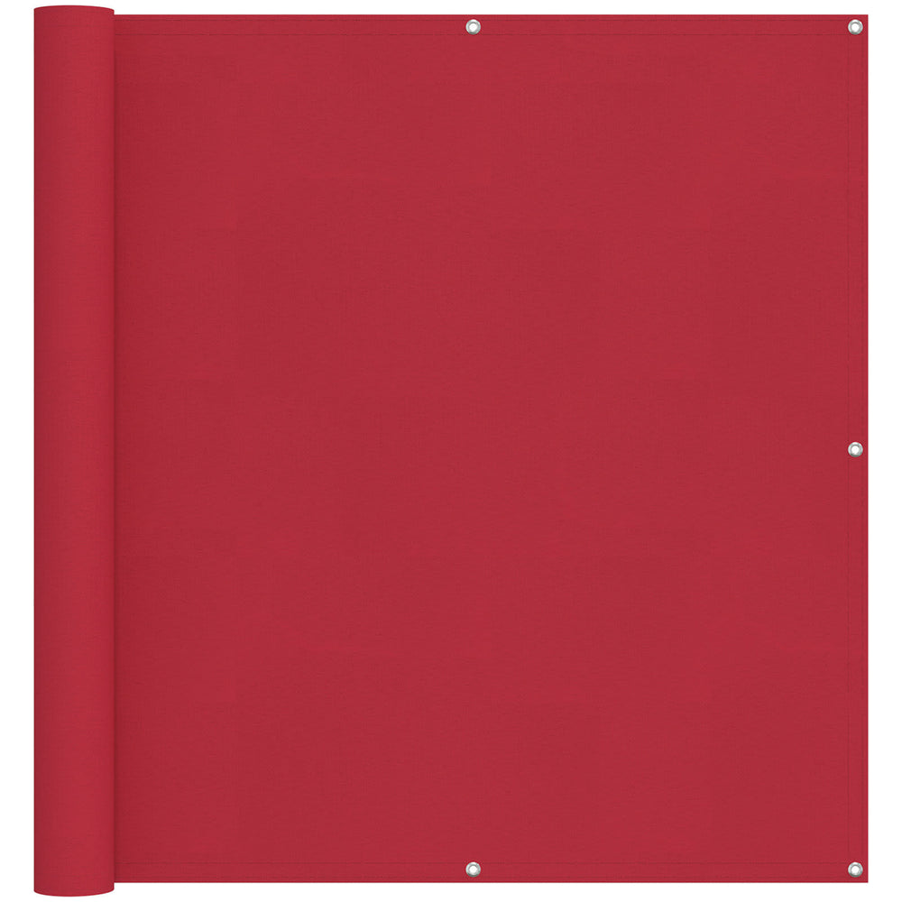 Roter Balkonsichtschutz 110 x 600 cm Oxford-Gewebe