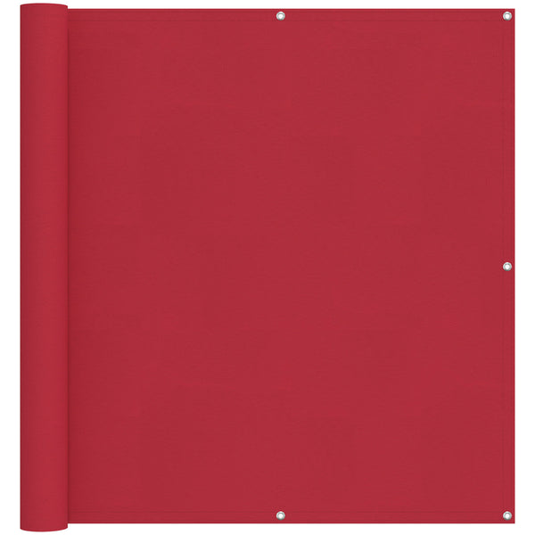 Roter Balkonsichtschutz Oxford-Stoff 110 x 700 cm