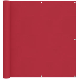 Roter Balkonsichtschutz Oxford-Stoff 110 x 1000 cm