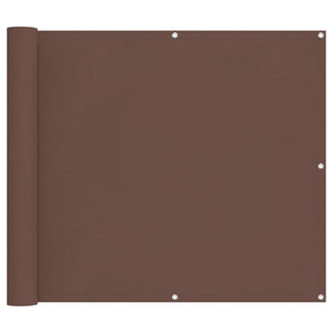 Balkonsichtschutz Braun 100x800cm Oxford-Stoff