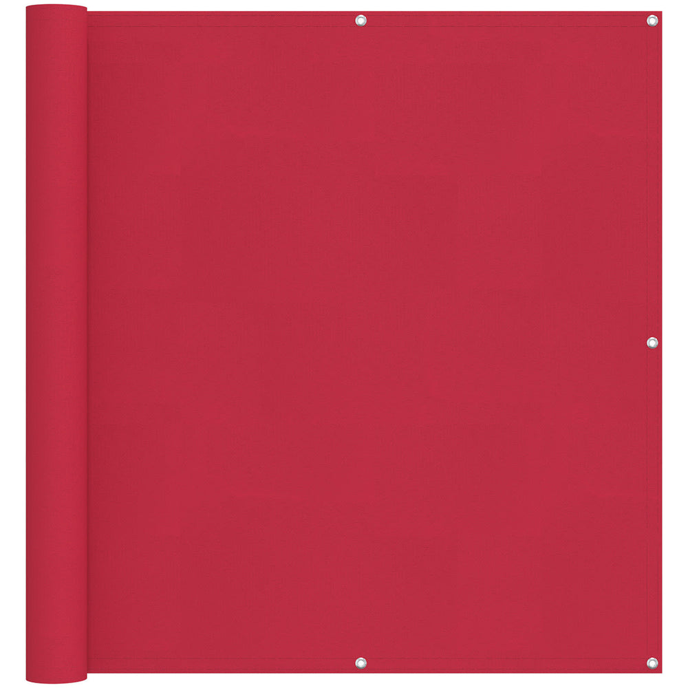 Balkonsichtschutz Bordeauxrot 110x700cm Oxford-Gewebe