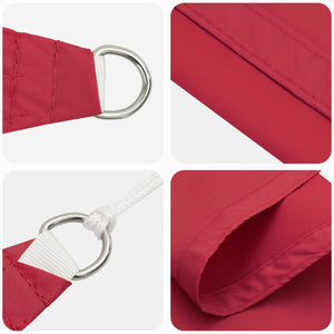 Rotes Sonnensegel 6x2,5m Polyester Oxford