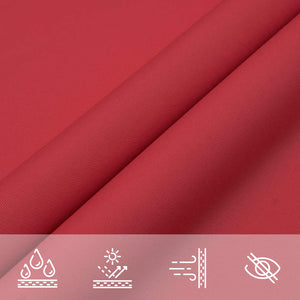 Rotes Sonnensegel 6x2,5m Polyester Oxford