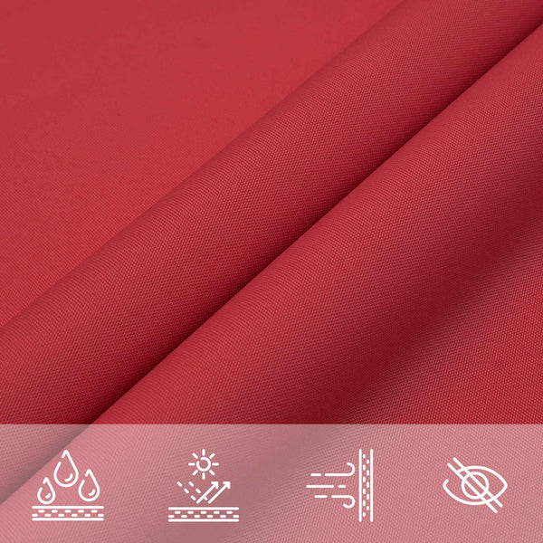 Rotes Sonnensegel 6x2,5m Polyester Oxford
