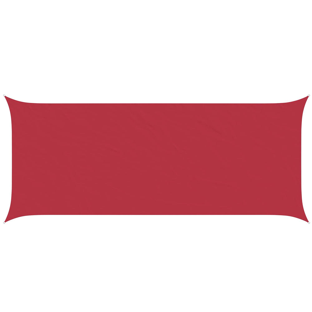 Rotes Sonnensegel 6x2,5m Polyester Oxford