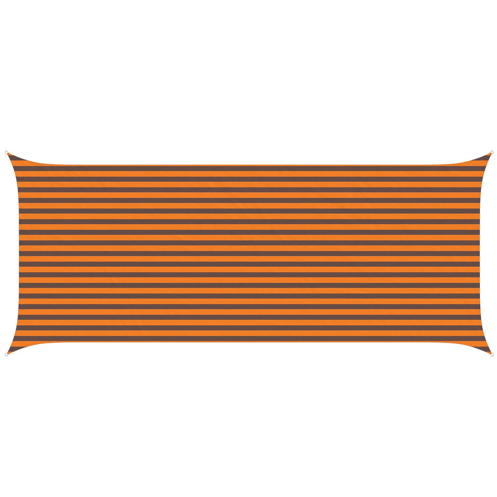 Sonnensegel Orange Braun 6x2,5m Polyester