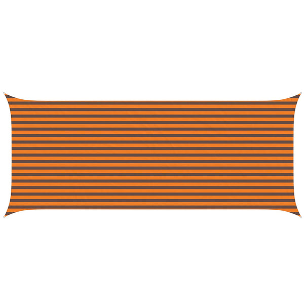 Sonnensegel Orange Braun 6x2,5m Polyester
