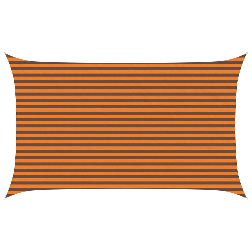 Sonnensegel Orange Braun 5x3m Polyester