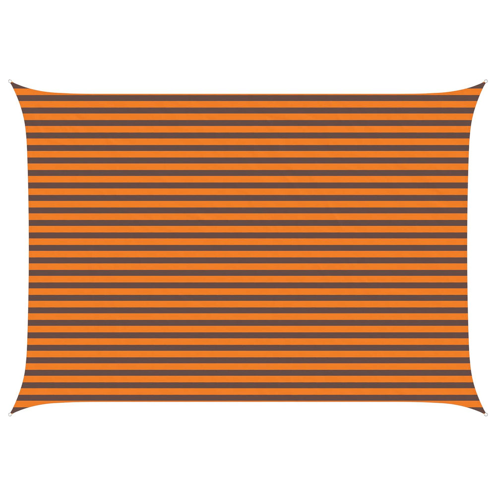 Sonnensegel Orange Braun 5x3,5m Polyester