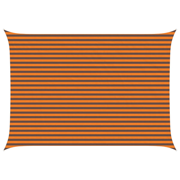 Sonnensegel Orange Braun 5x3,5m Polyester
