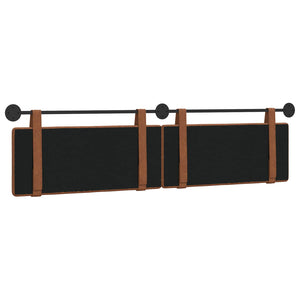 vidaXL Hanging Headboard Brown Antique PU