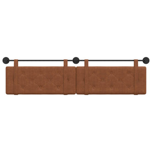 vidaXL Hanging Headboard Brown Antique PU
