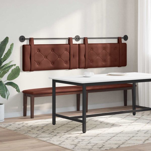 Hängendes Kopfteil Braun Antik PU