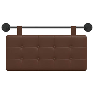 vidaXL Hanging Headboard Brown Artificial Leather