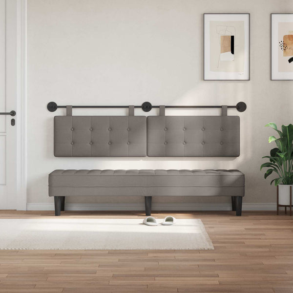 vidaXL Fabric Hanging Headboard