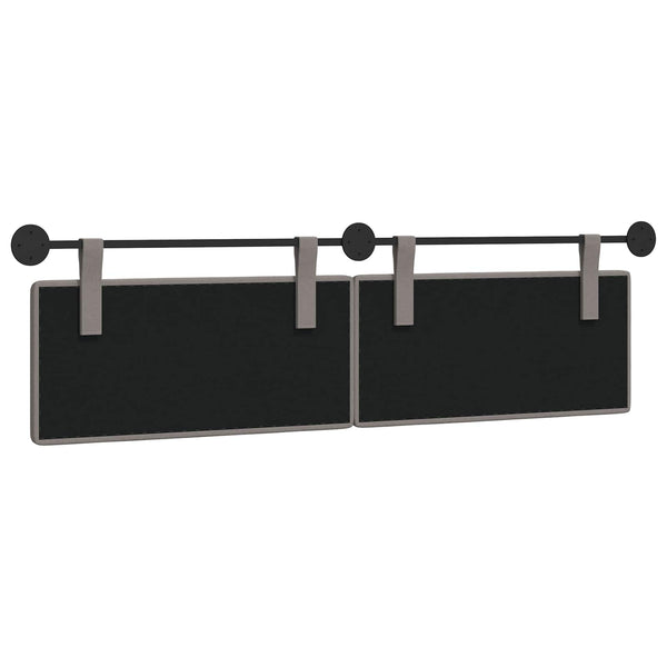 vidaXL Fabric Hanging Headboard