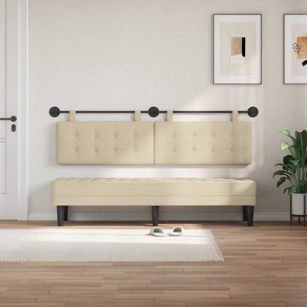 vidaXL Fabric Hanging Headboard