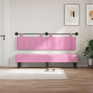 vidaXL Fabric Hanging Headboard