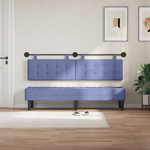 vidaXL Fabric Hanging Headboard