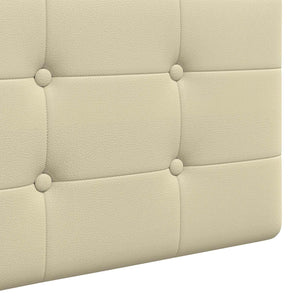 vidaXL Hanging Headboard Cream Faux Leather