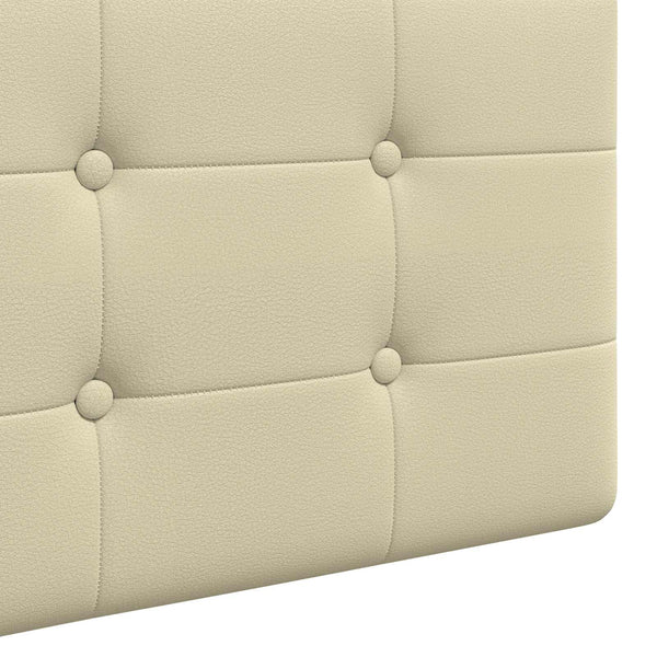 vidaXL Hanging Headboard Cream Faux Leather