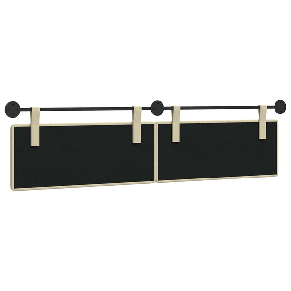 vidaXL Hanging Headboard Cream Faux Leather